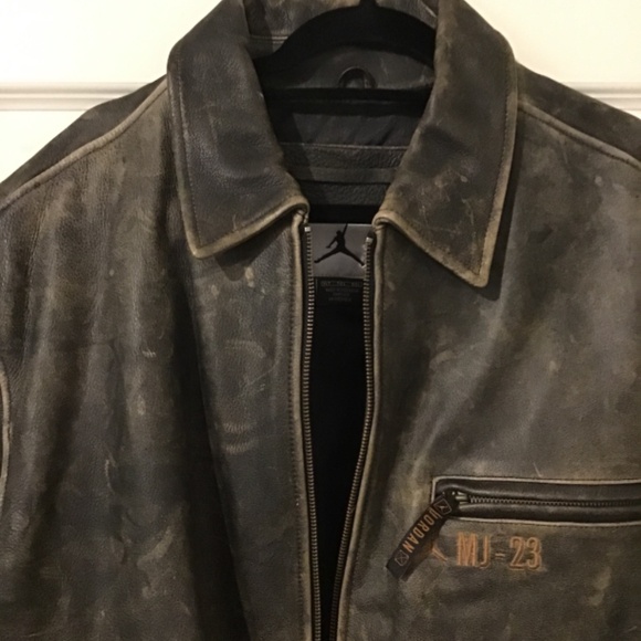 🔥Rare, vintage JORDAN, see pics, distressed leather coat, Size=XLT, new cond.🔥 - Picture 6 of 12